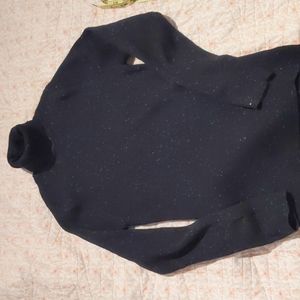 Sparkly turtleneck sweater